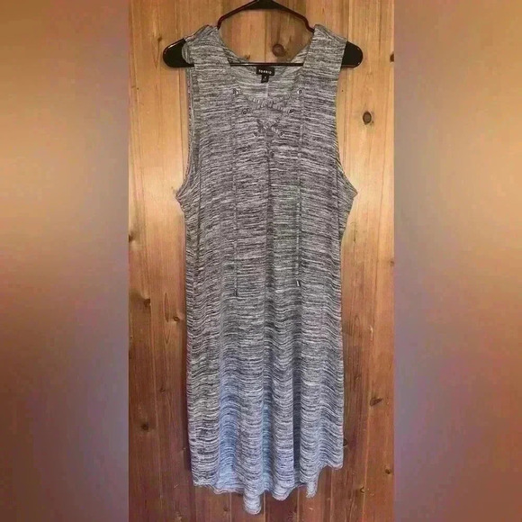 Torrid Grey Knit Lace Up Shirt Dress Size 3X - Picture 2 of 4